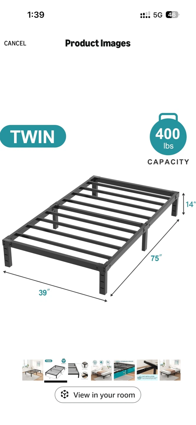 Twin Bed Frame - photo 2