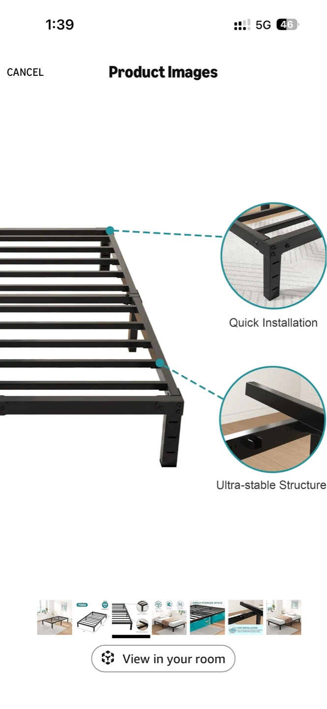 Twin Bed Frame - photo 3