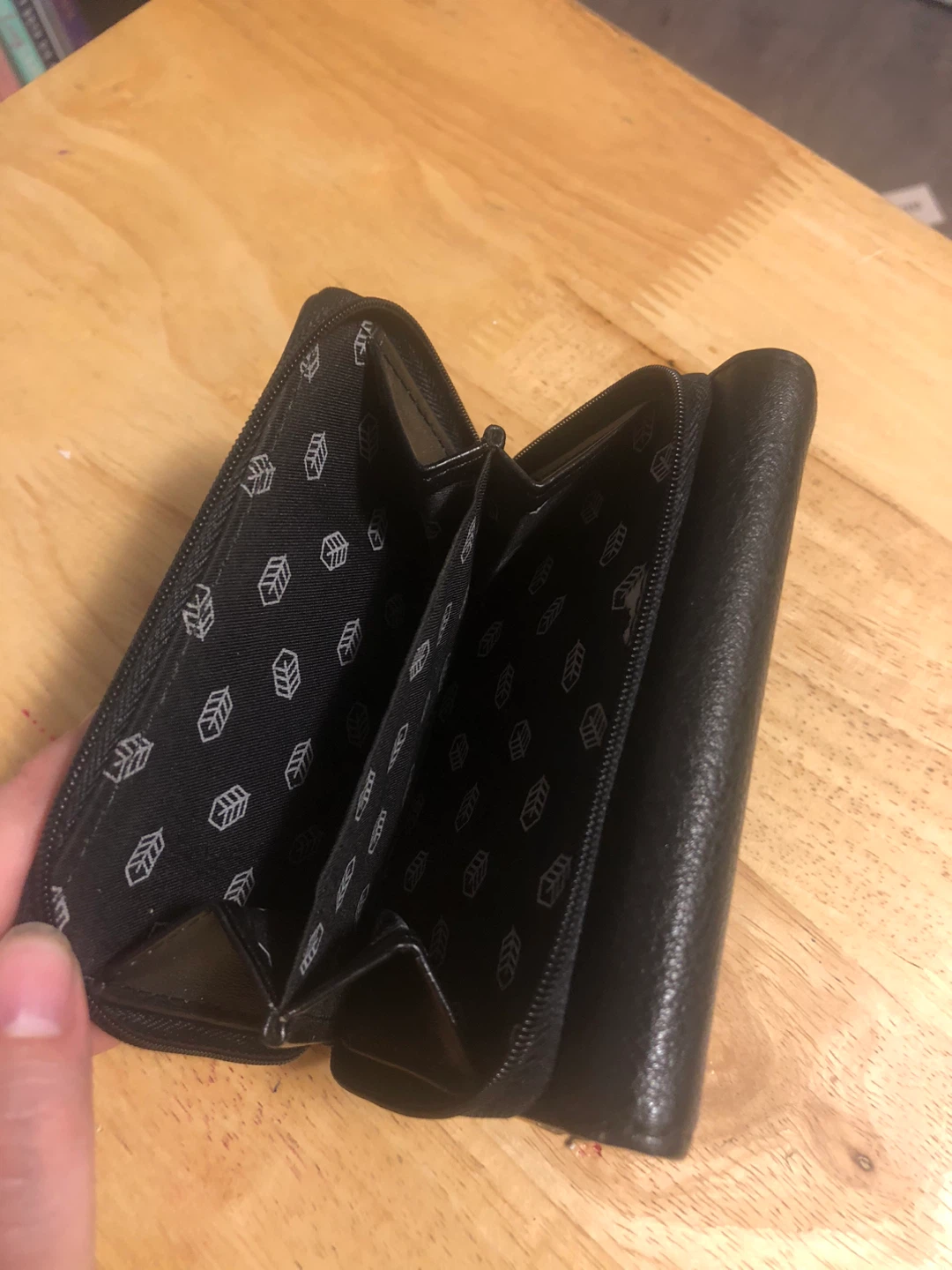 Faux Leather Black Wallet - photo 3