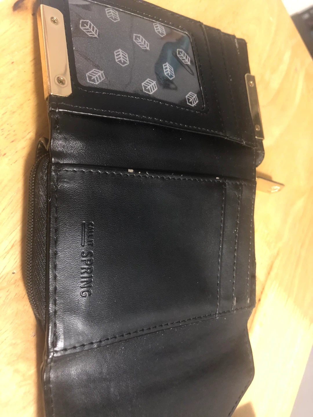 Faux Leather Black Wallet - photo 2