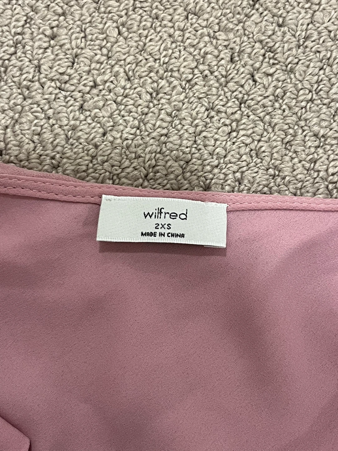 Aritzia Wilfred Pink Ruffle Dress - photo 3