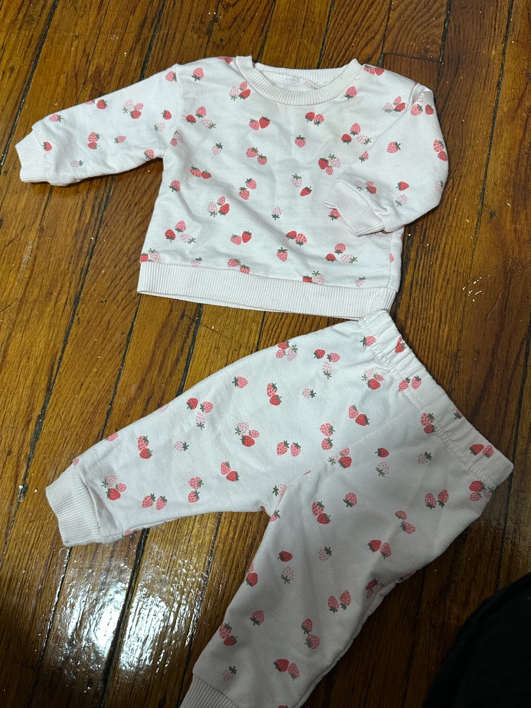 Baby Outfit Set - Strawberry & Dinosaur Prints