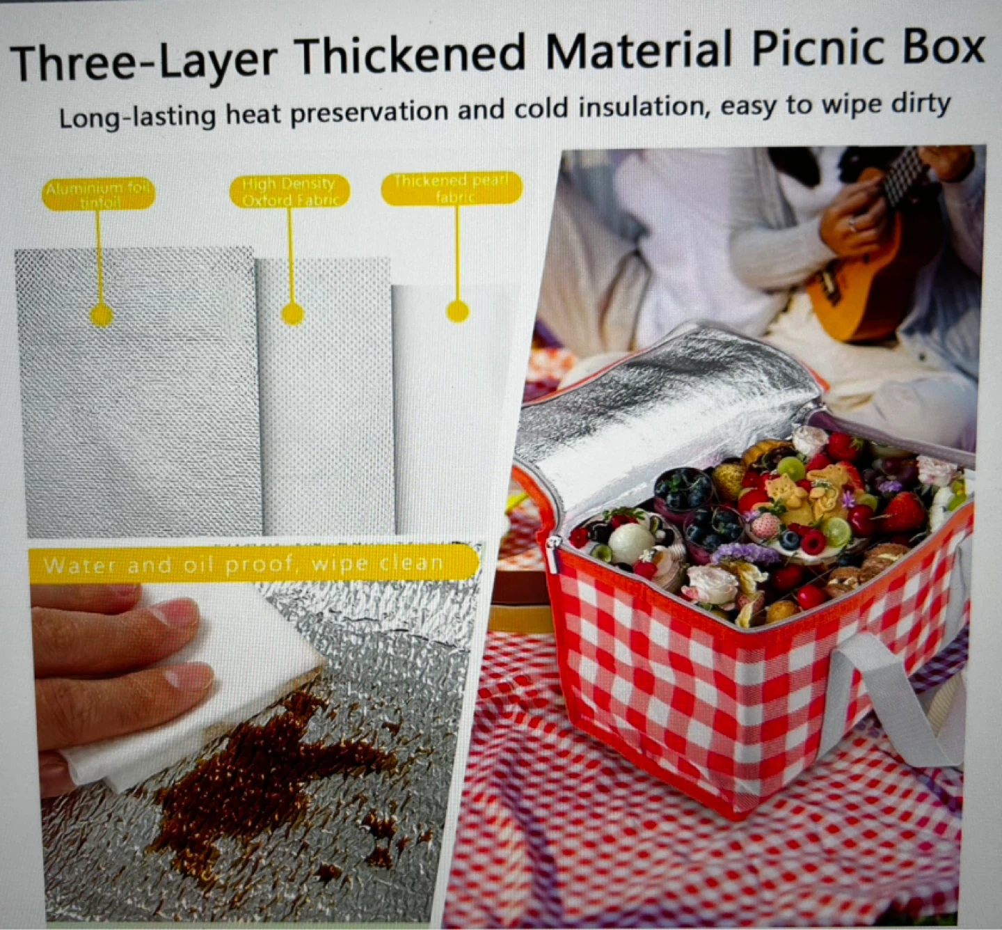 Insulated Picnic Lunch Bag - photo 5