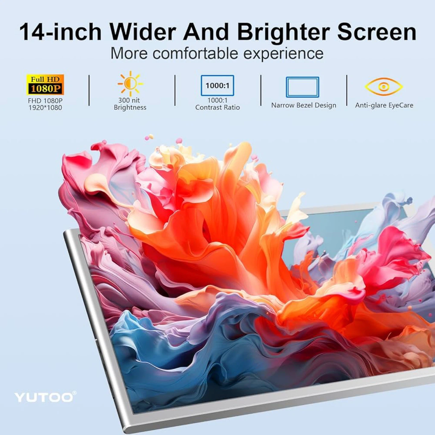 Triple Laptop Screen Extender 2×14” FHD IPS 315° - Plug & Play - photo 4