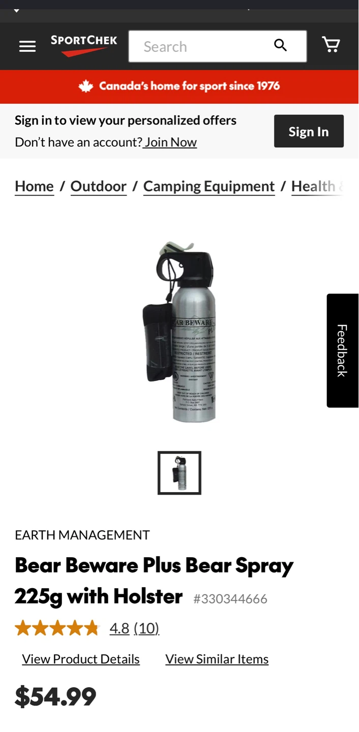 Bear Spray