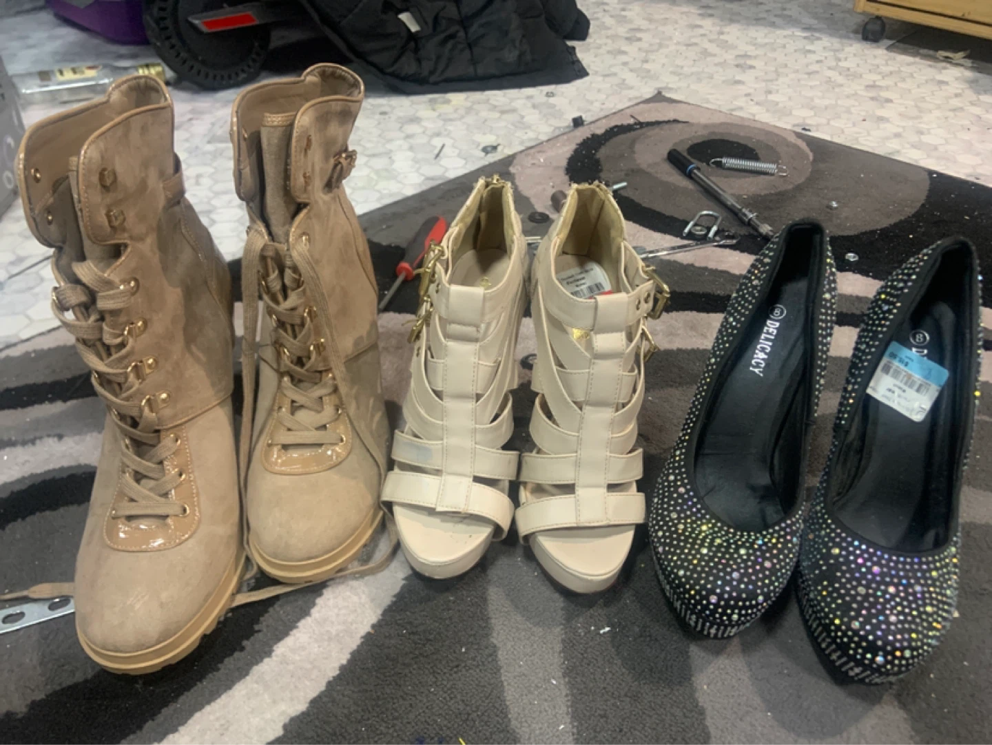 Delicacy Embellished Heels