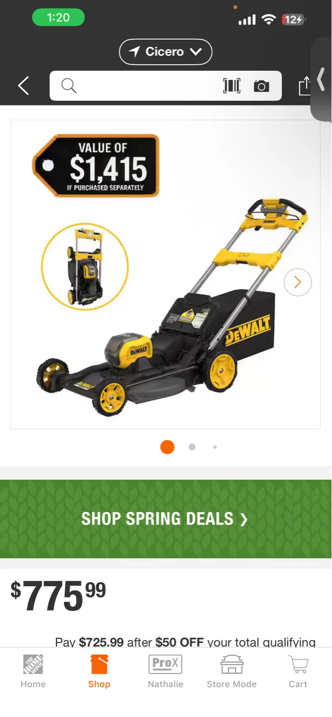 DeWalt Cordless Electric Lawn Mower - photo 4