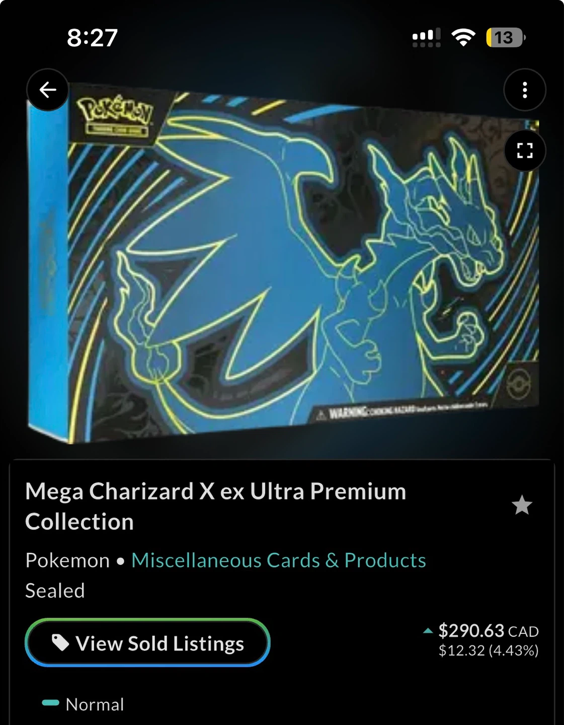 Pokemon Mega Charizard X ex Ultra Premium Collection