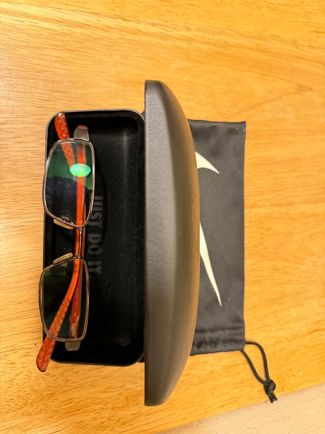 Nike Eyeglasses with Case and Pouch