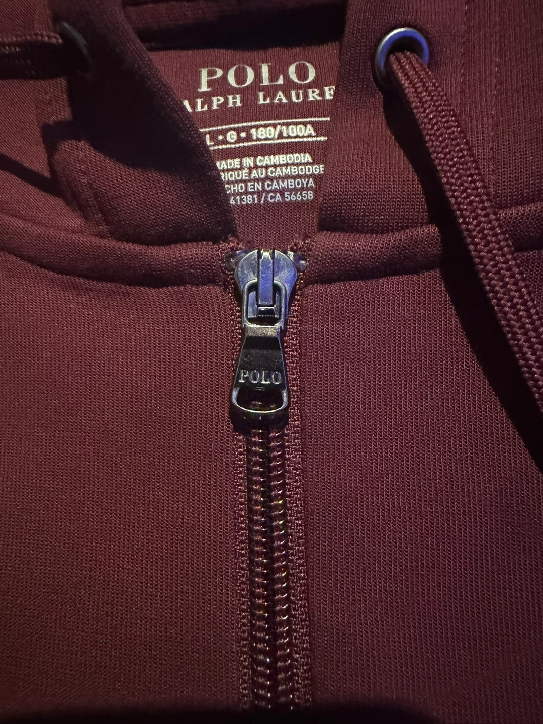 Polo Ralph Lauren Zip-Up Hoodie - Burgundy coloured - photo 3