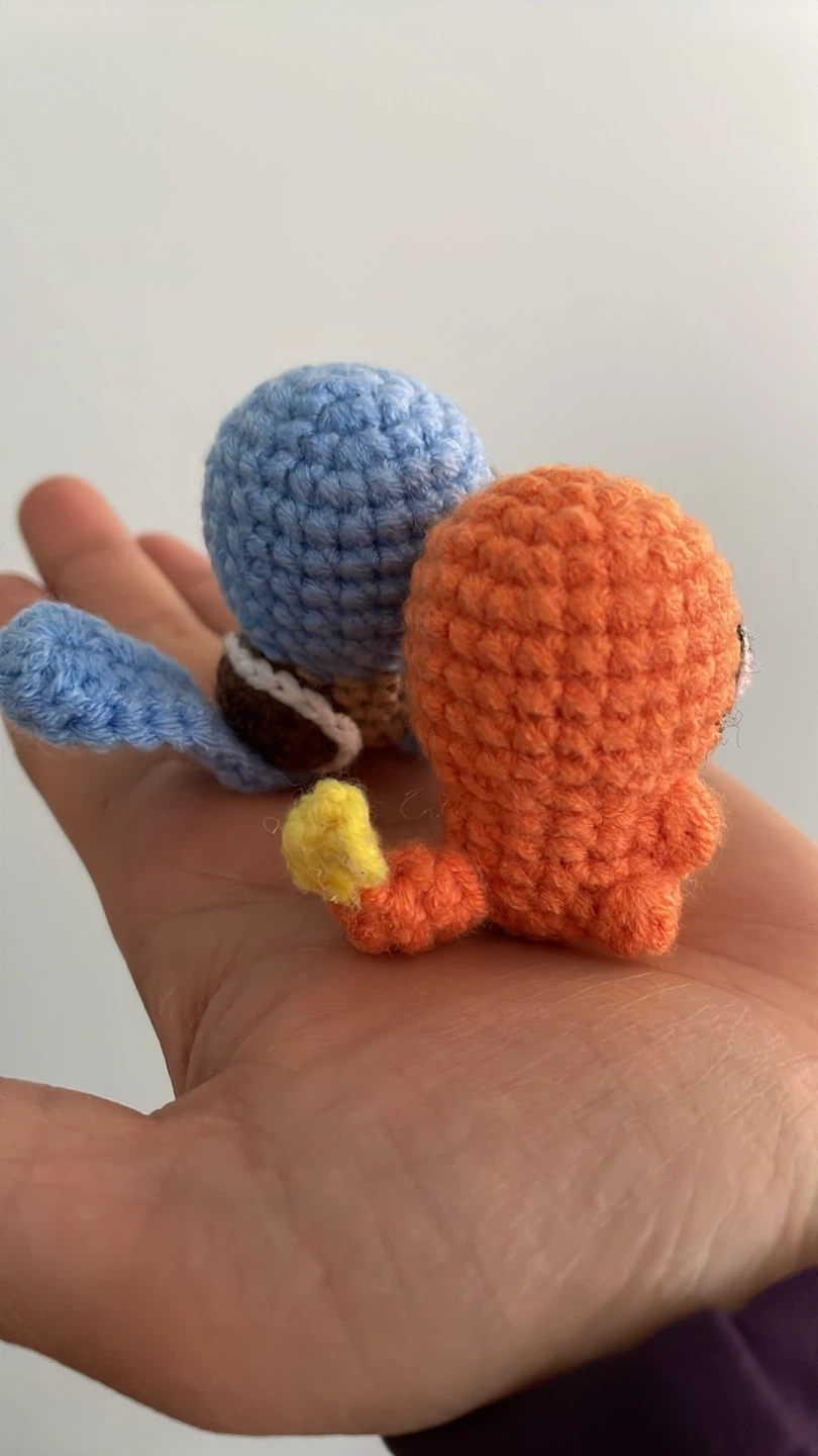 Crocheted Charmander & Squirtle Pokemon - photo 2