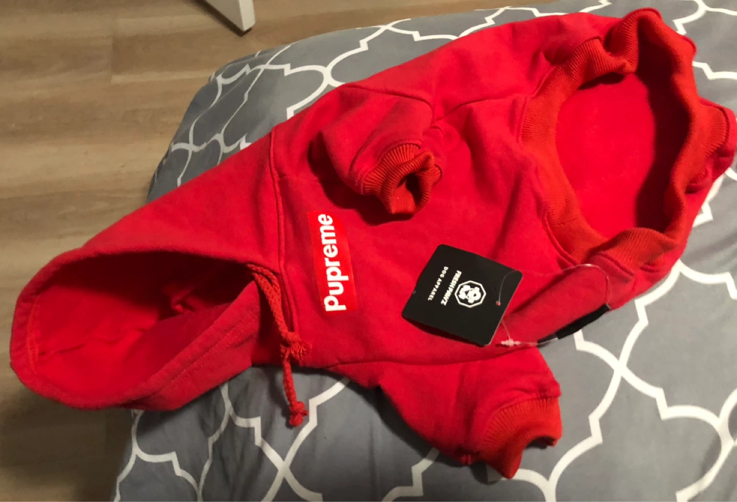 Pupreme Red Dog Hoodie M New With Tags - photo 2