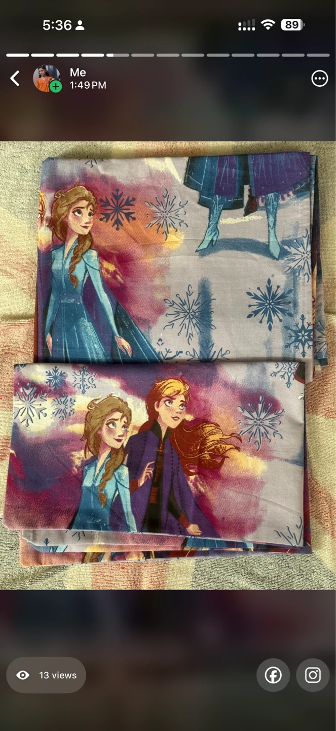 Dora the Explorer and Frozen themed fabric pieces - photo 2