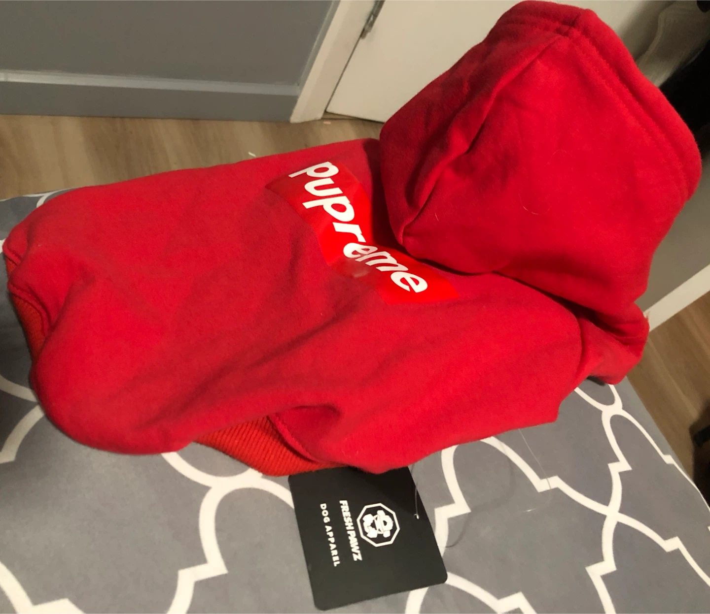 Pupreme Red Dog Hoodie M New With Tags - photo 3