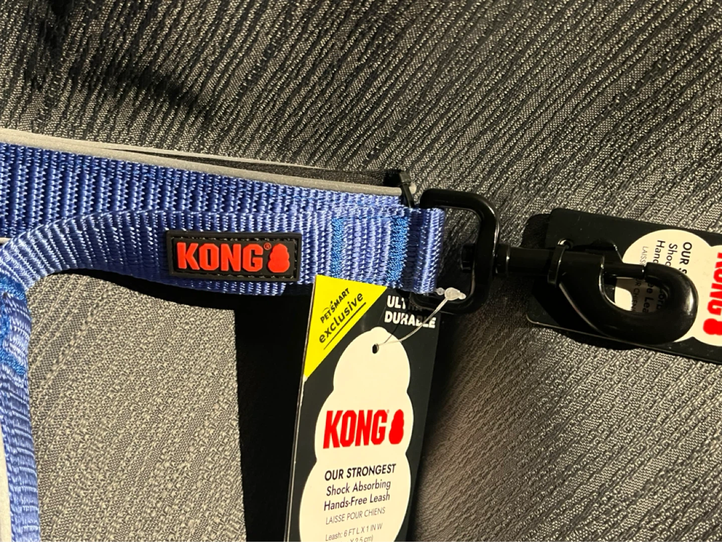 KONG Ultra Durable Shock Absorbing Hands-Free Leash Blue - photo 3