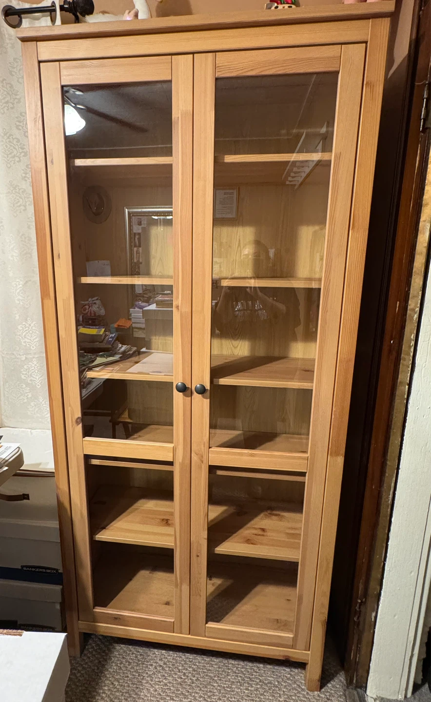 Wooden Glass Door Display Cabinet