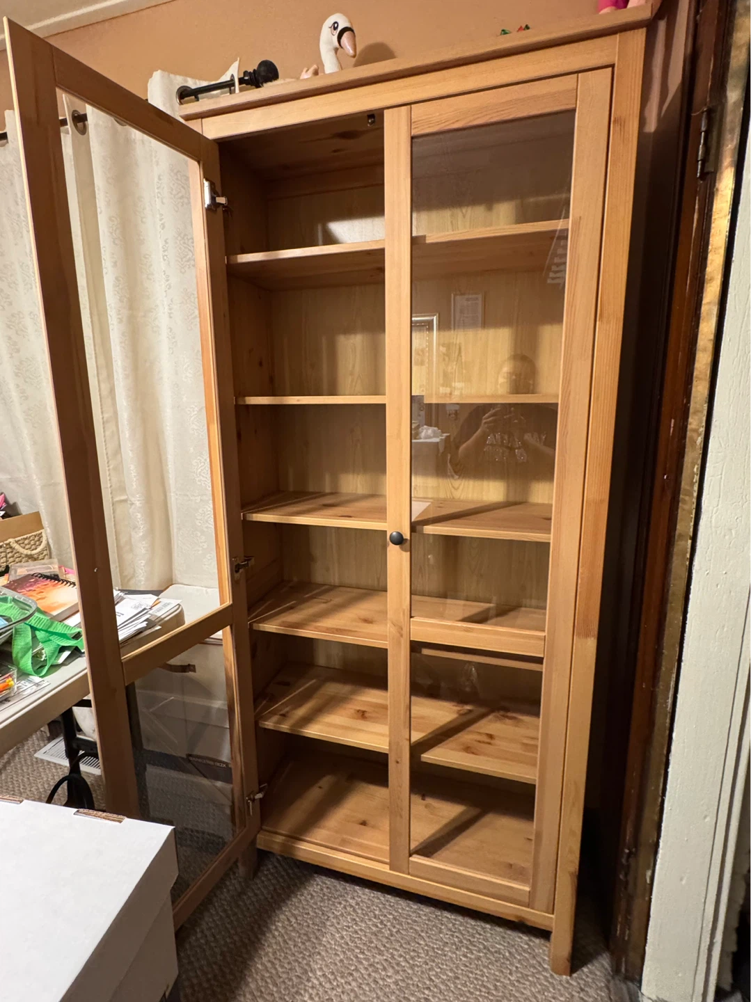 Wooden Glass Door Display Cabinet - photo 4