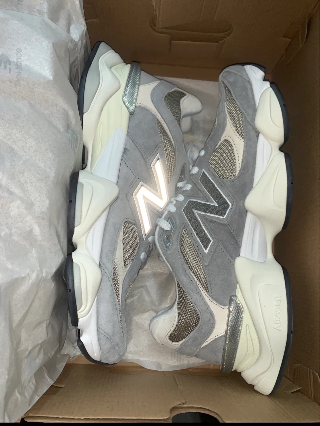 New Balance 9060 Grey Brown Lifestyle Sneakers - photo 2