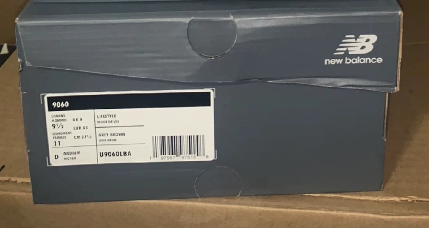 New Balance 9060 Grey Brown Lifestyle Sneakers - photo 3