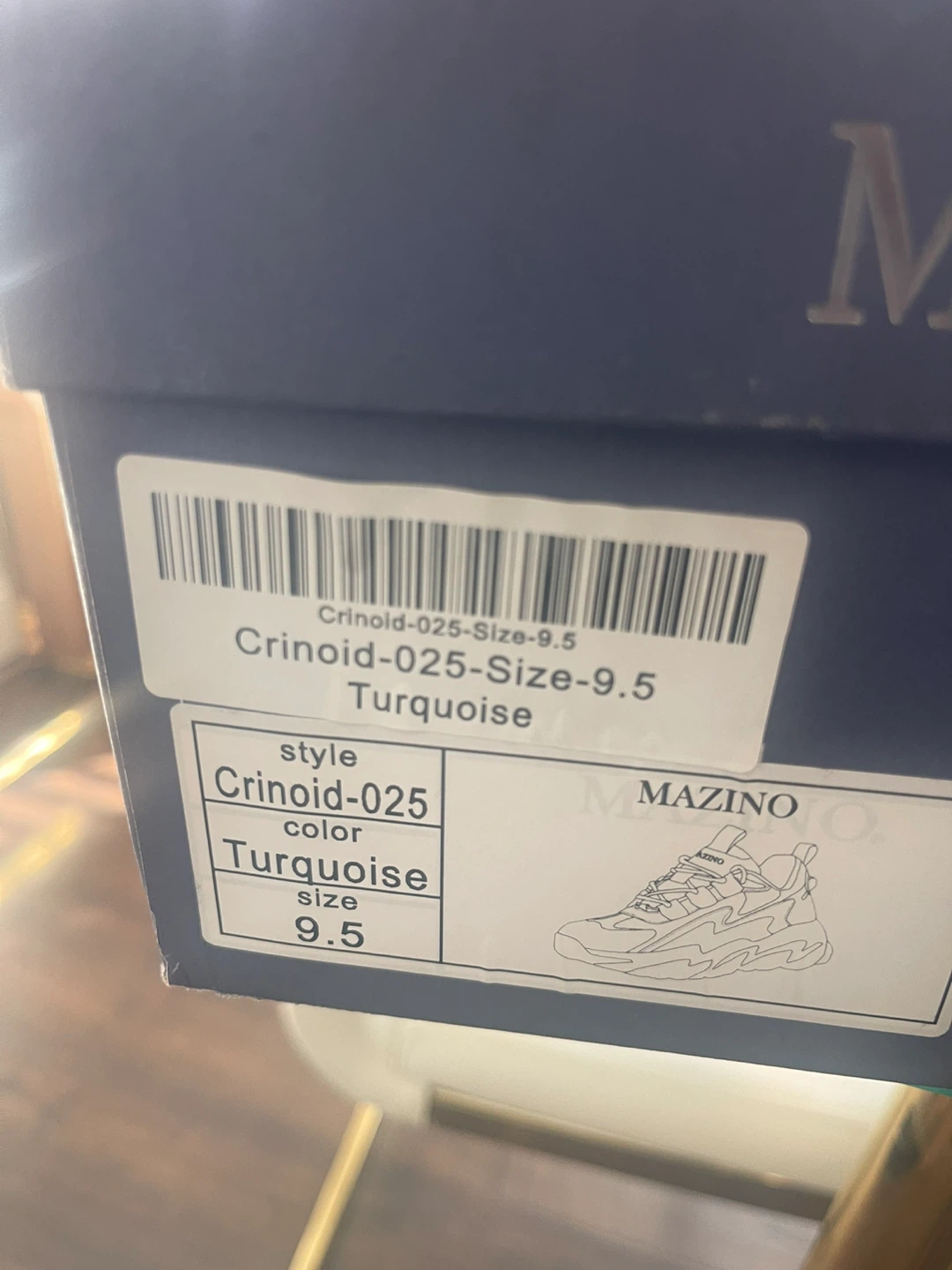 MAZINO Crinoid-025 Turquoise Running Shoes Size 9.5 - photo 5