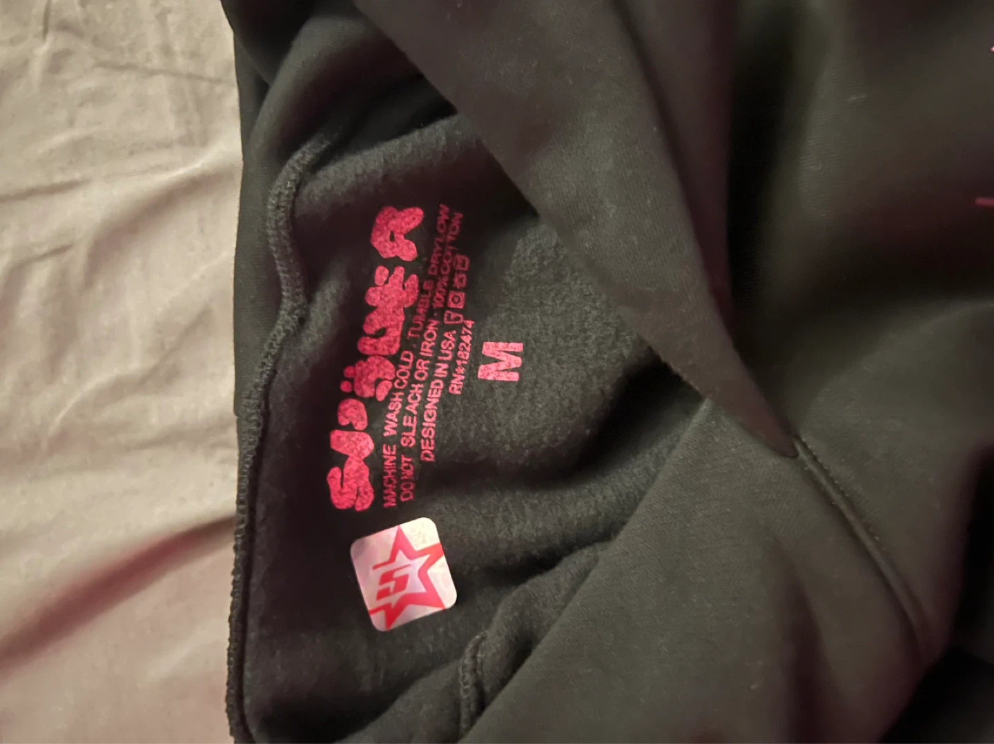 Sp5der P*nk Hoodie - photo 3