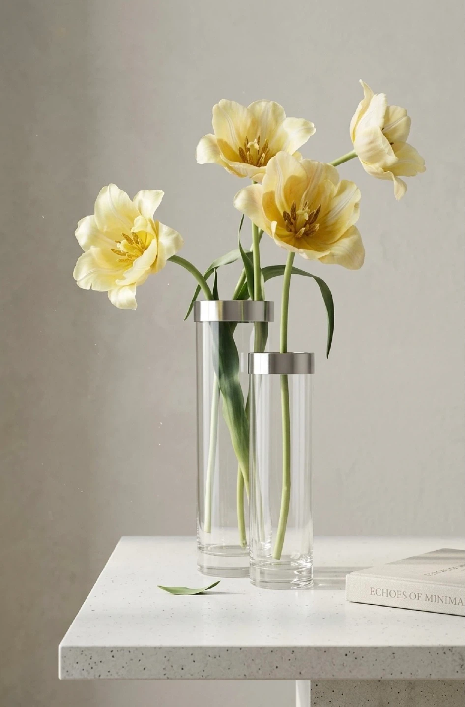 Glass Vase- Set of 2