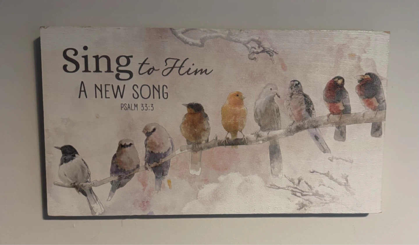 Wall Art - Sing to Him A New Song Psalm 33:3