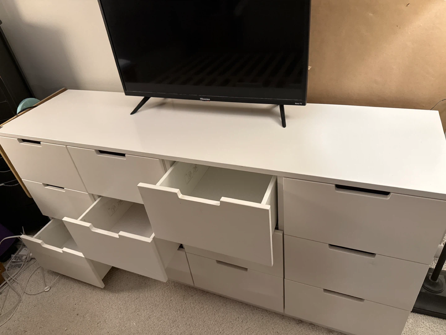 White Dresser with 12 Drawers - photo 4