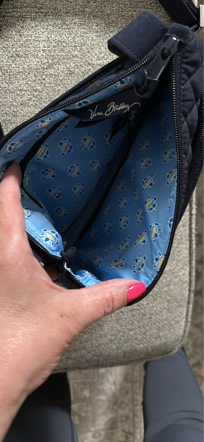Vera Bradley Quilted Navy Blue Crossbody Bag - photo 3