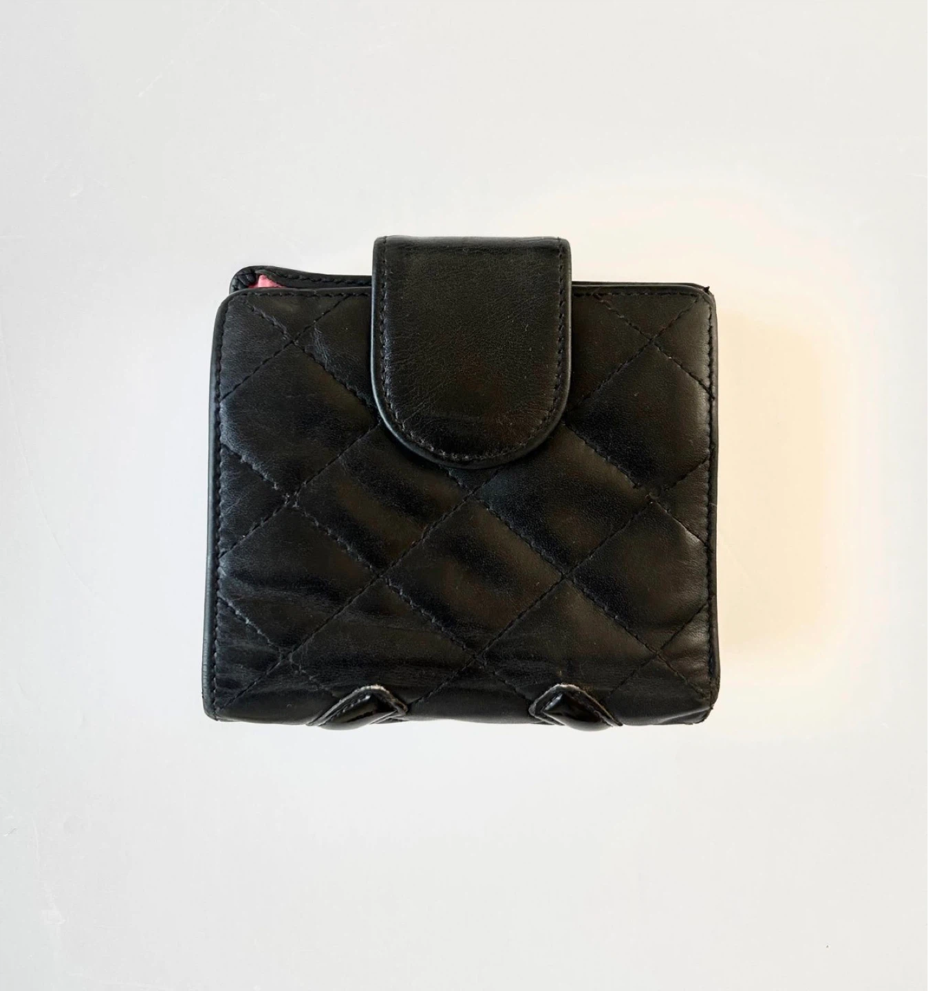 Chanel Black Quilted Leather Bi-Fold Wallet Caviar Leather - photo 2