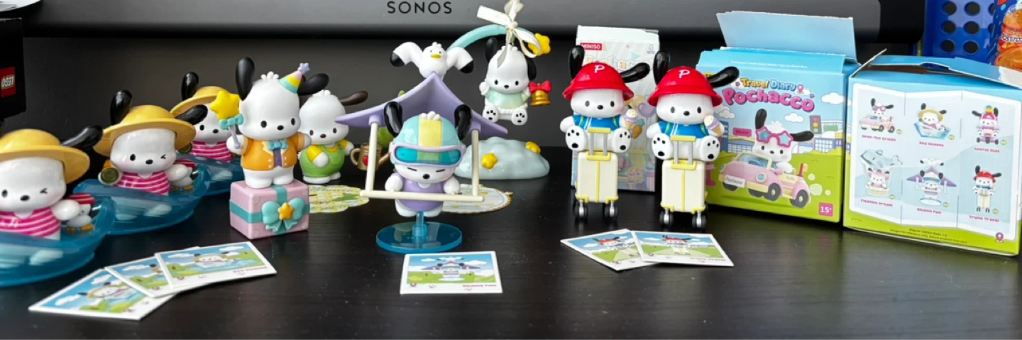 9 Minso Sanrio Blind Box Pochacco Figures NEW