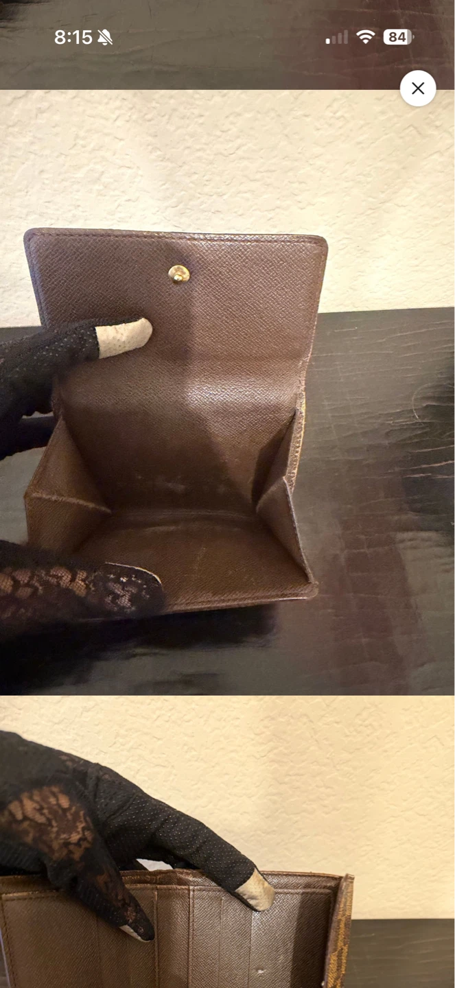 Louis Vuitton Small Bifold Wallet Damier Elise - photo 3