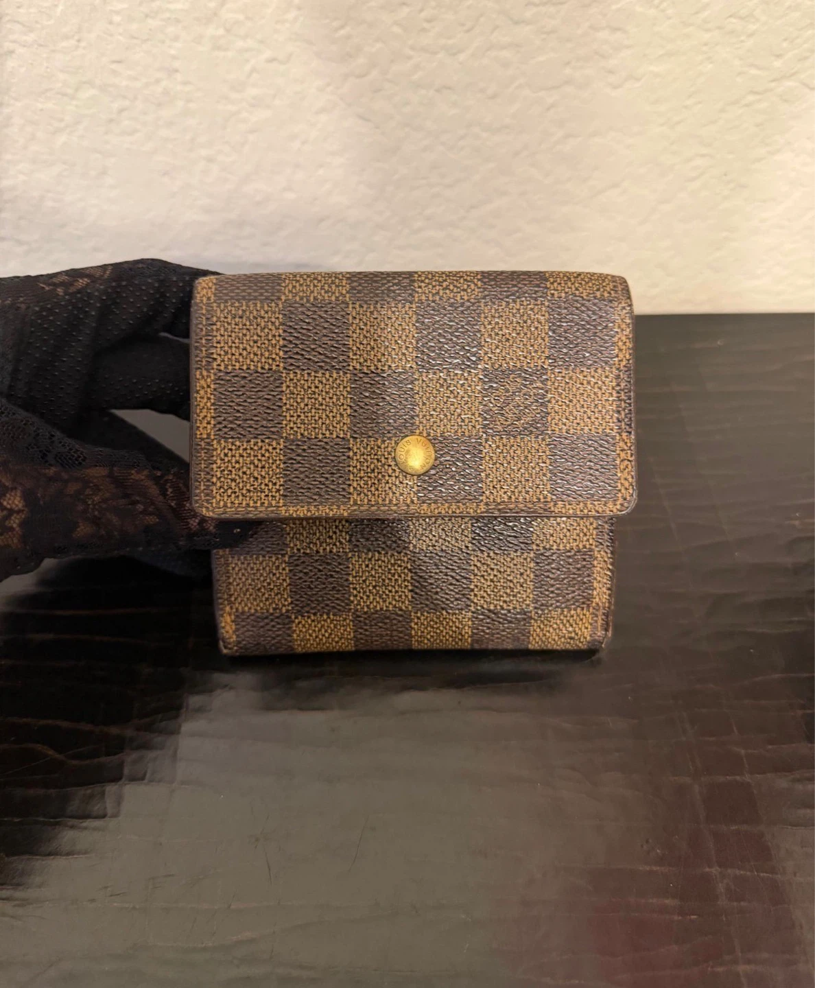 Louis Vuitton Small Bifold Wallet Damier Elise