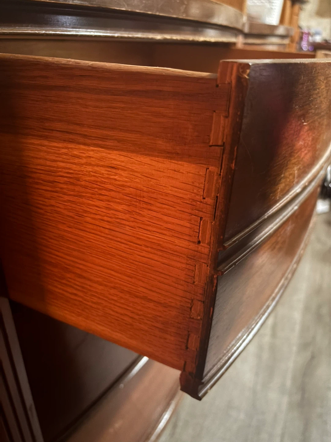 Wooden Dresser with Curved Front - photo 4