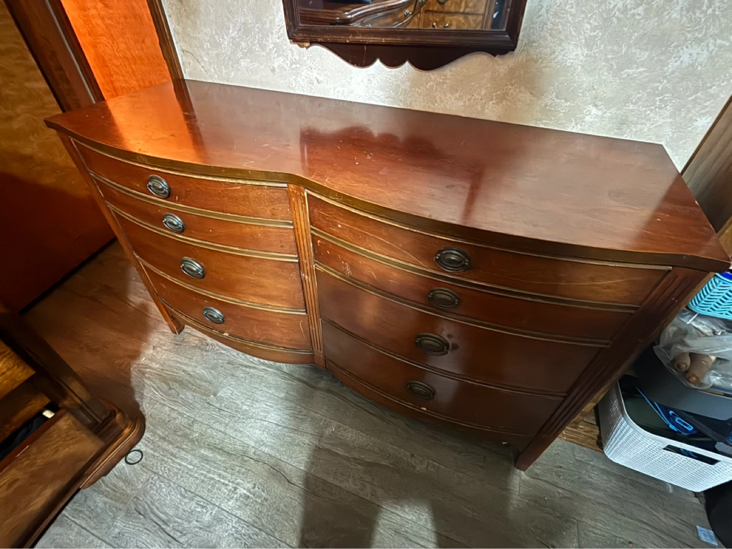 Wooden Dresser with Curved Front - photo 2