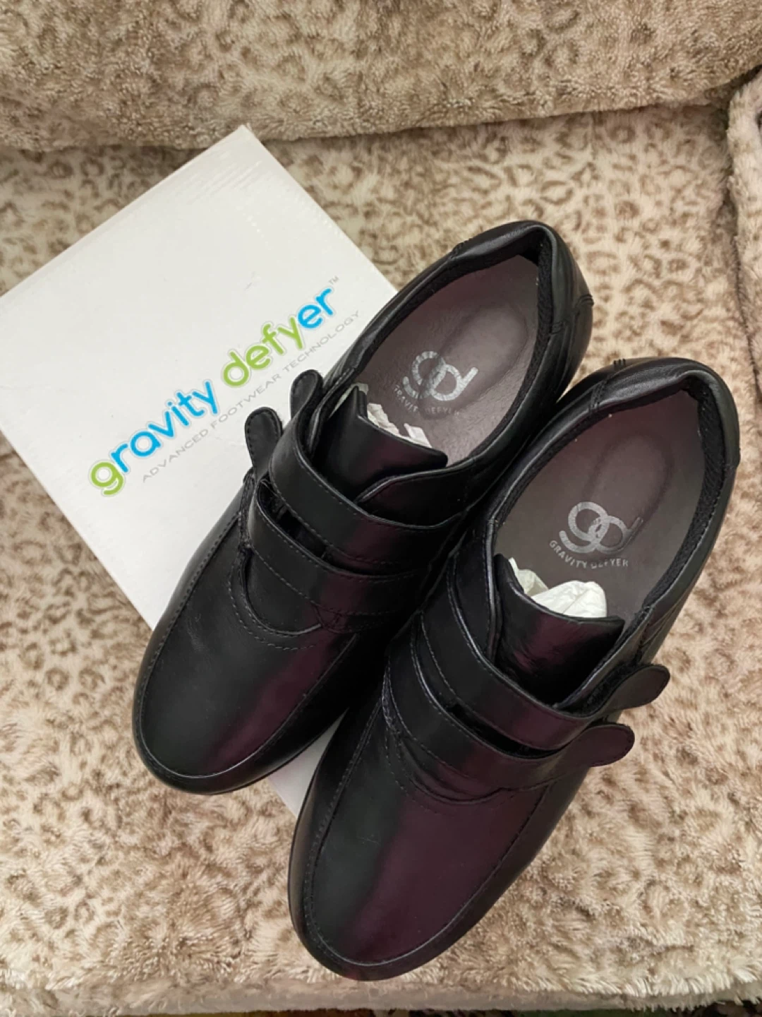 Gravity Defyer Women's Black Leather Shoes Size 8