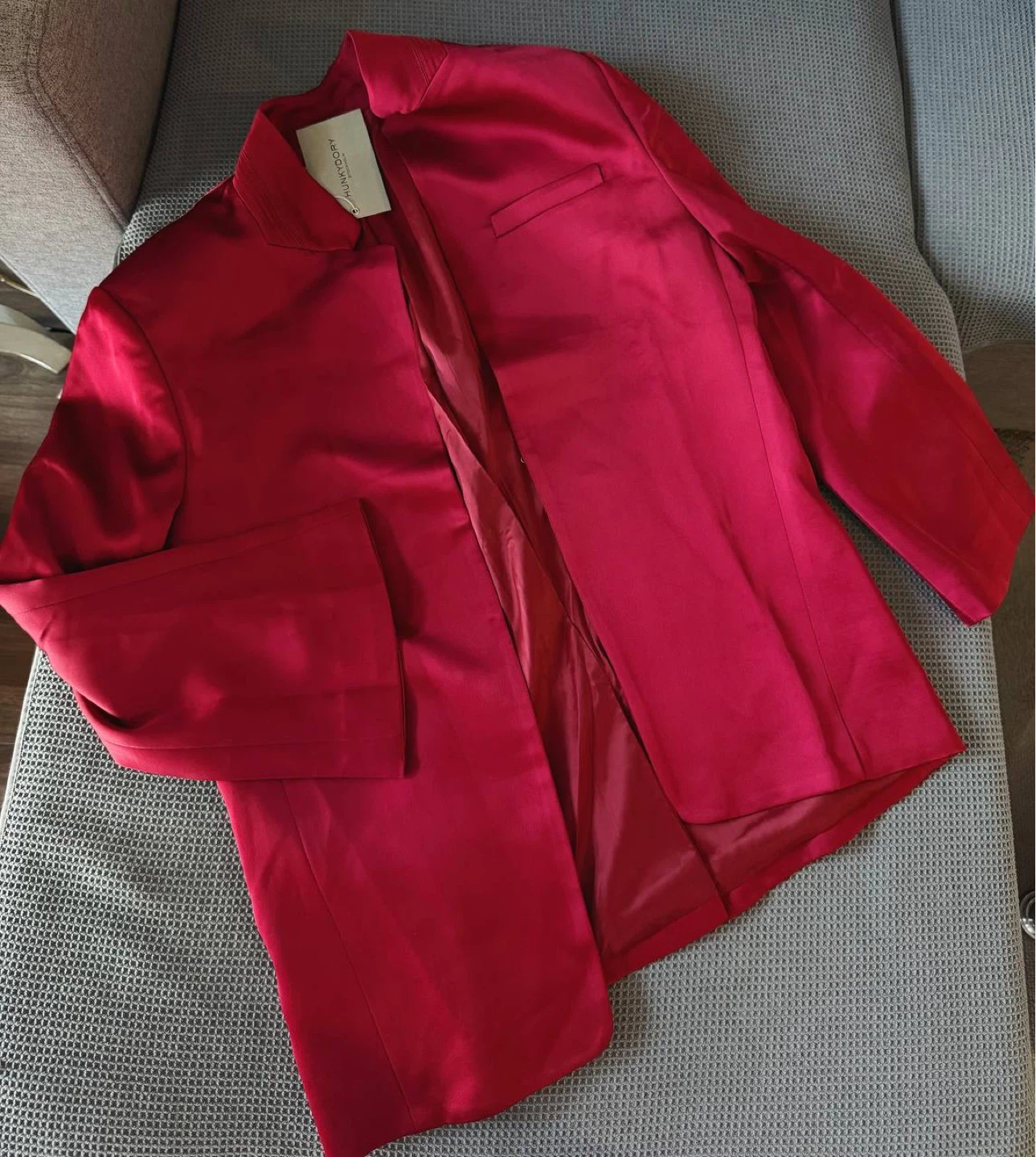 Hunkydory Red Satin Blazer – Size M