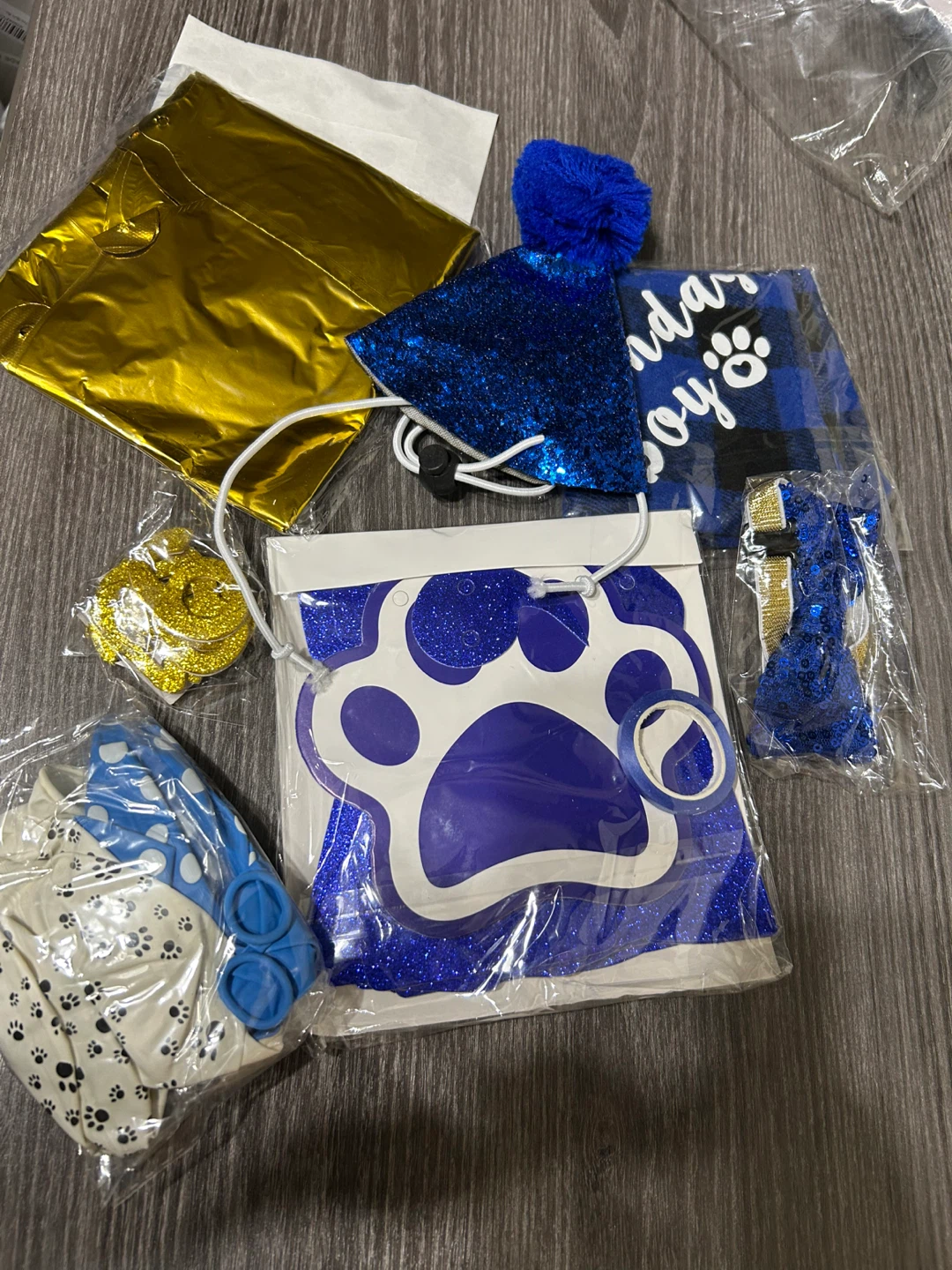 New-Small Vat & Dog Birthday Party Kit! - photo 3