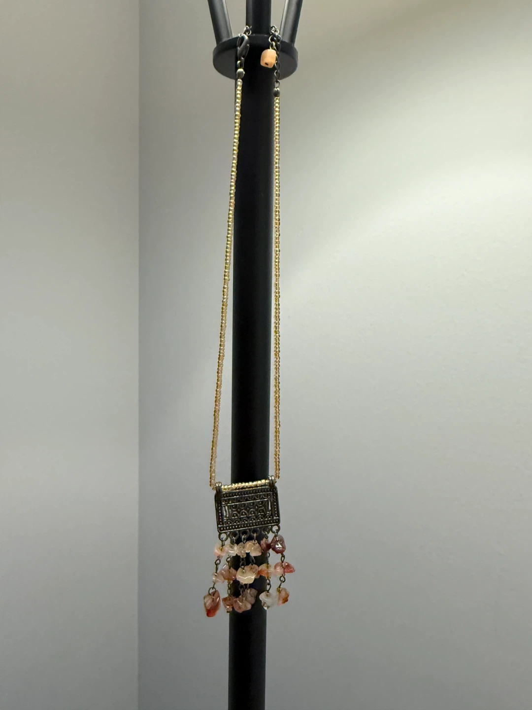 Beaded Necklace with Pendant - photo 2
