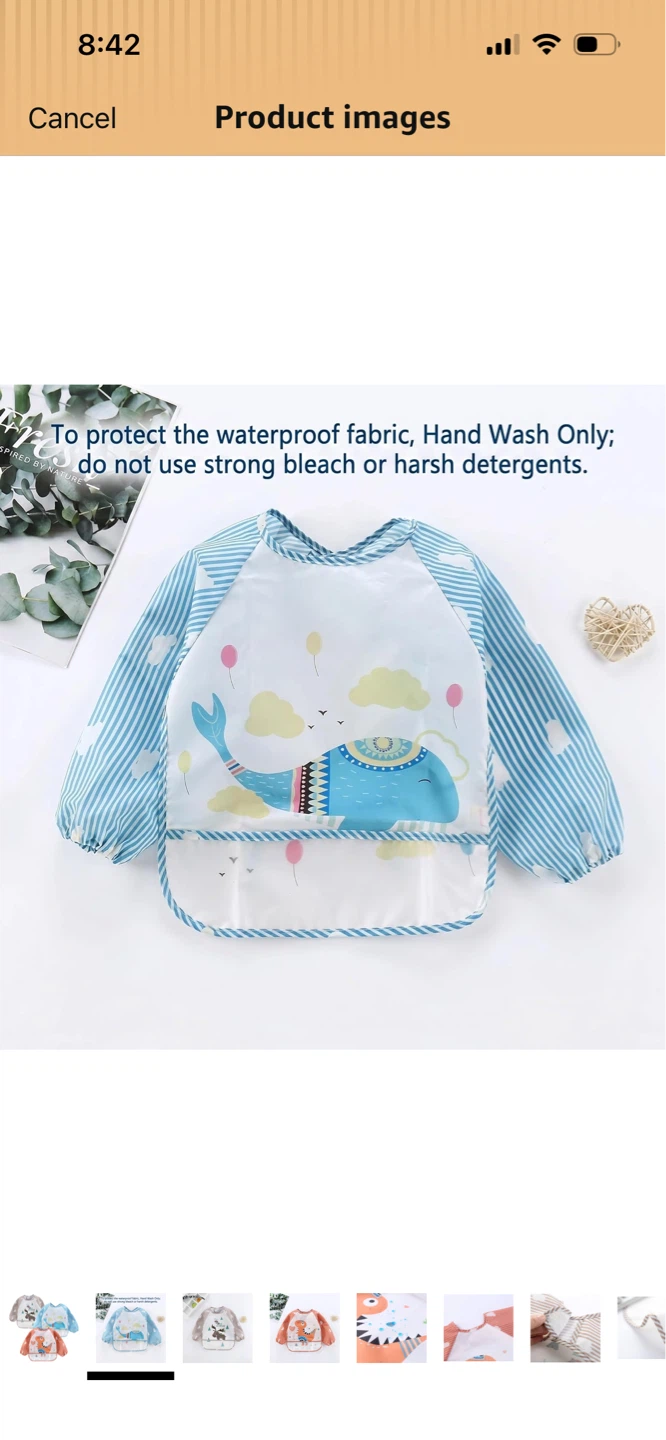 PandaEar Long Sleeve Bibs (2 Pack)