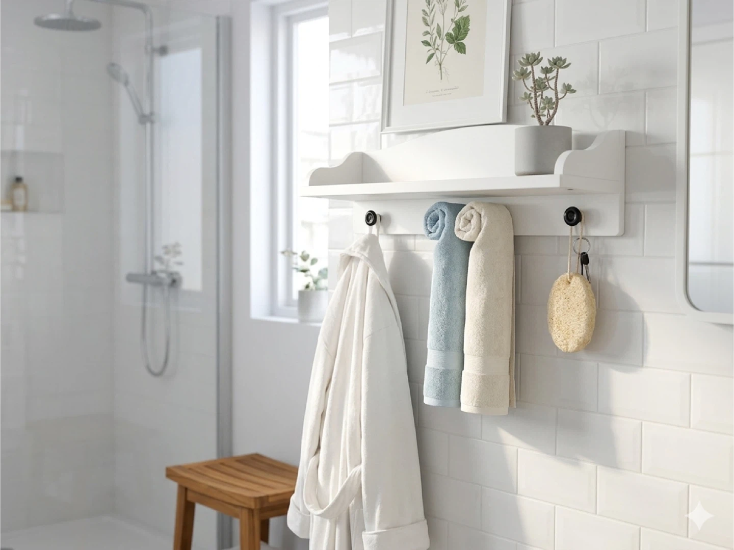 Two Brand New IKEA SOLGUL Shelf with Hooks - photo 3