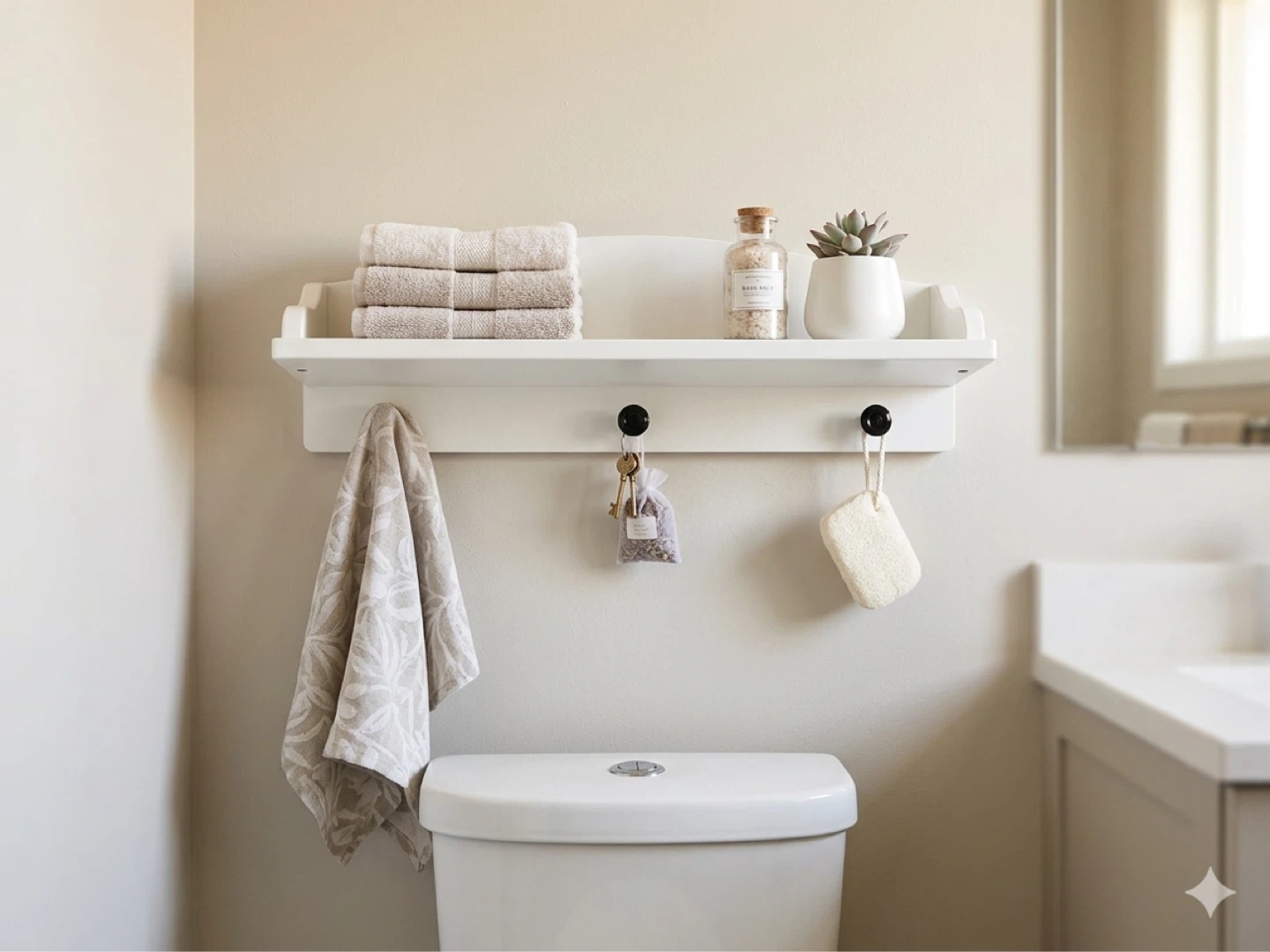Two Brand New IKEA SOLGUL Shelf with Hooks - photo 2