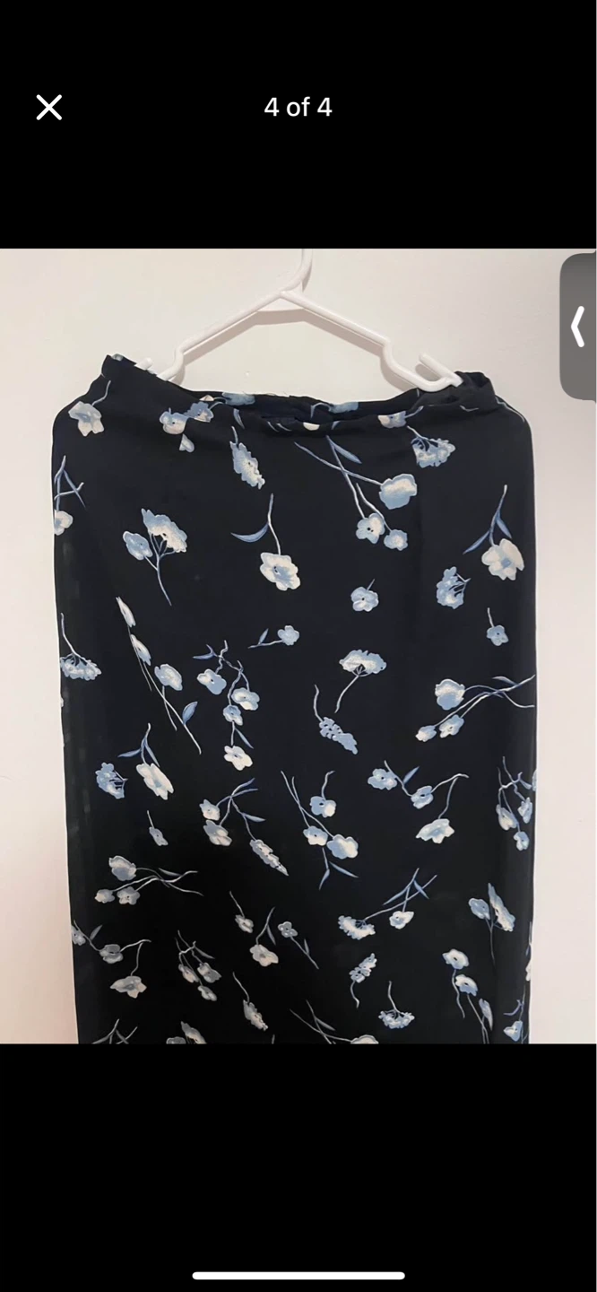 Mario Serrani Black Floral Maxi Skirt - photo 3
