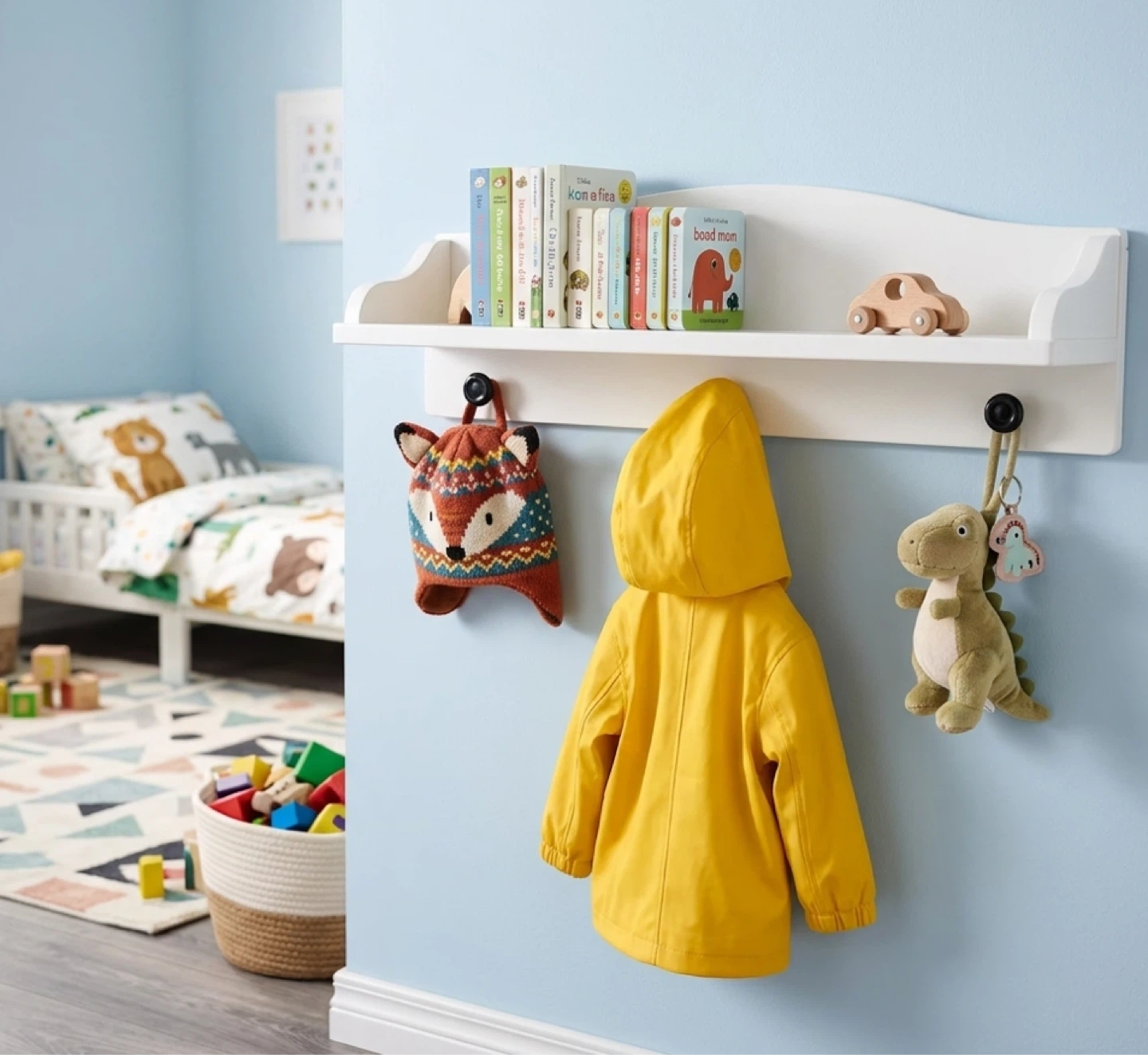 Two Brand New IKEA SOLGUL Shelf with Hooks