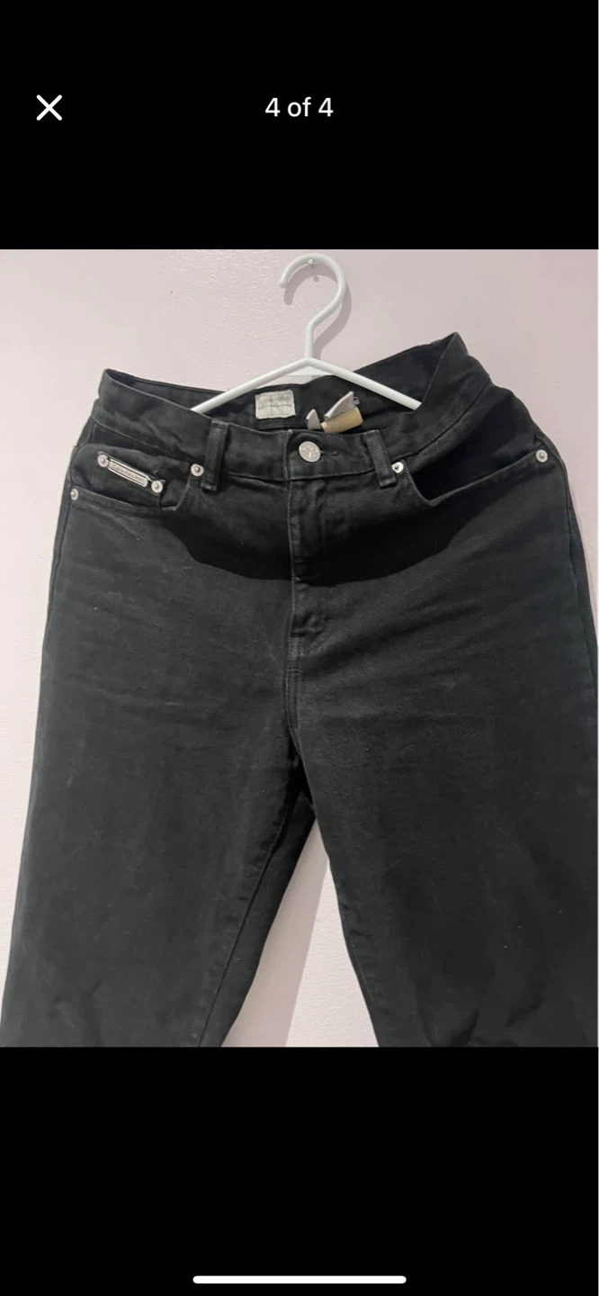 Calvin Klein Jeans Black High Waisted Womens Pants Size 4 - photo 3
