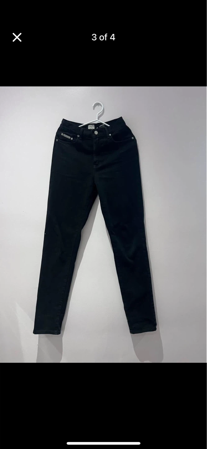 Calvin Klein Jeans Black High Waisted Womens Pants Size 4 - photo 4