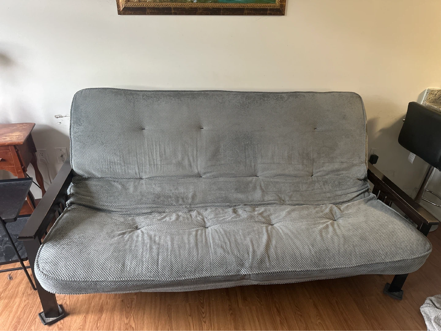 Gray high end Futon Cushion. Queen size. - photo 2