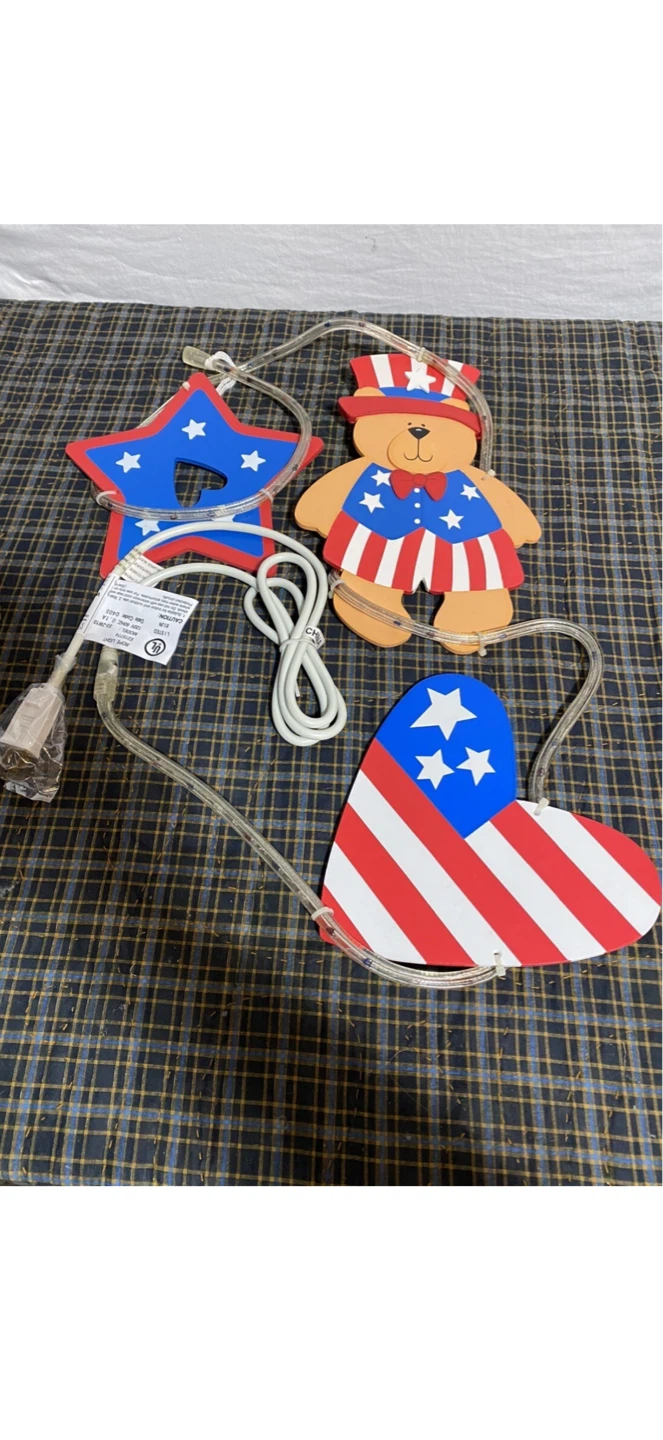 Red, White, and Blue Lighted Accent Set - photo 2