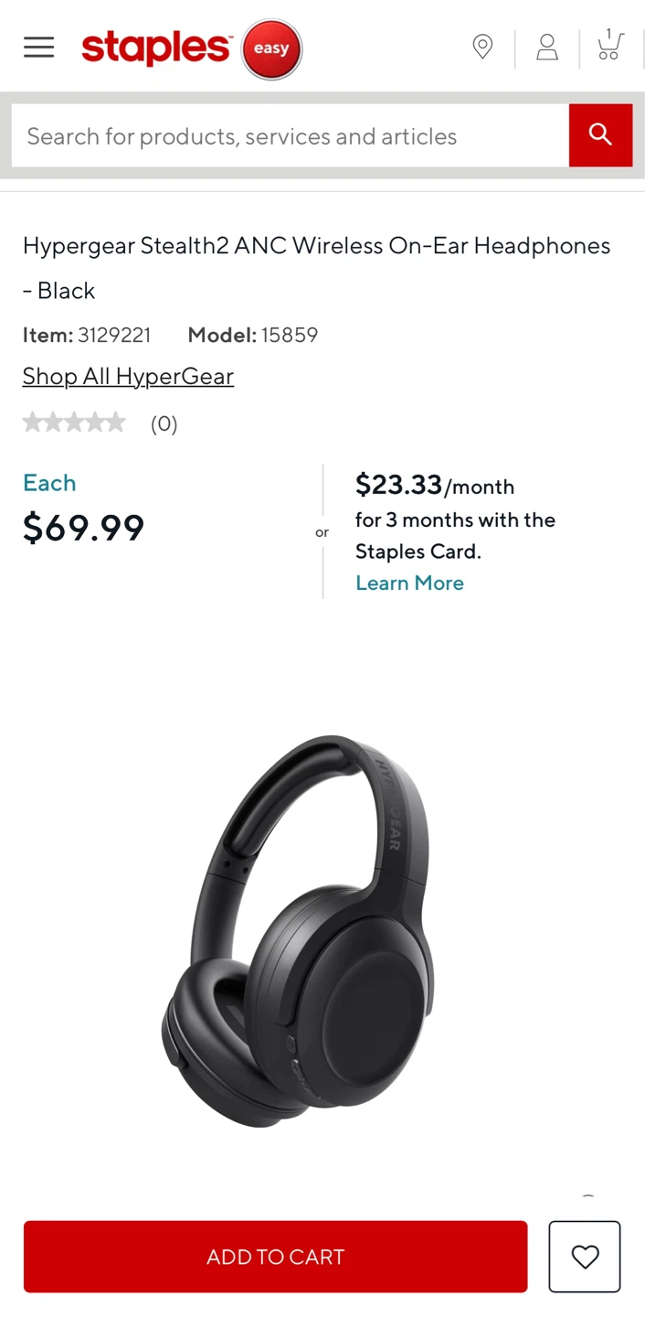 HyperGear Stealth 2 Active Noise Cancelling Wireless Headphones - photo 5