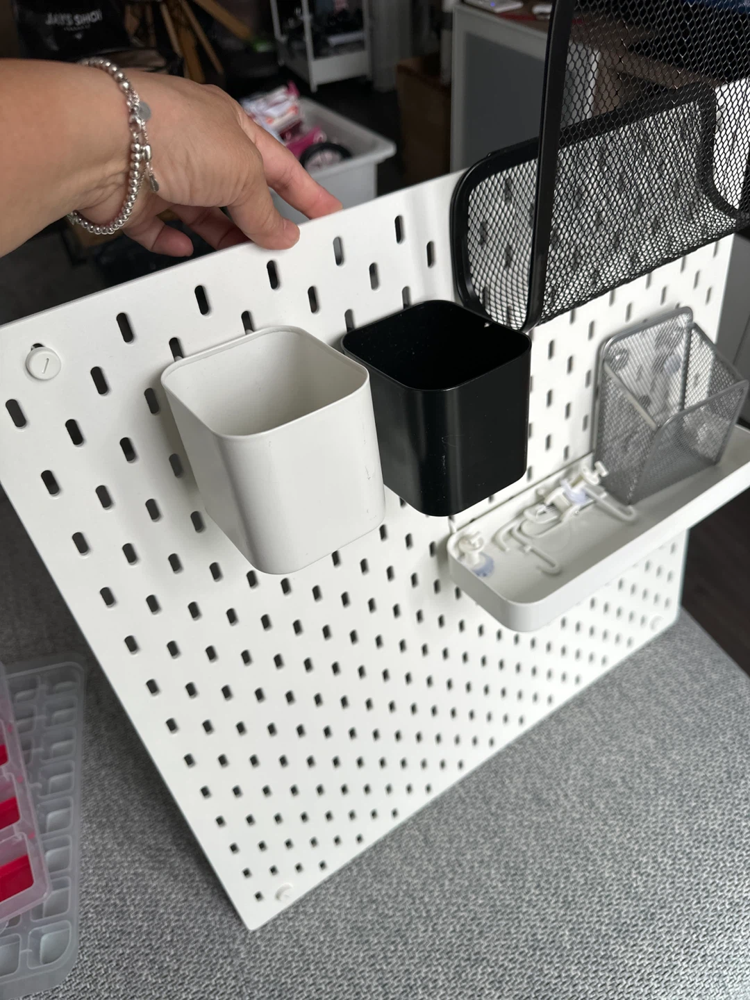 White Pegboard with Organizers - photo 2